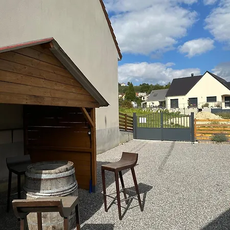 Chez Celia, Roulotte En Champagne 샬레 Fleury-la-Riviere